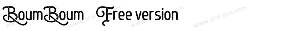 BoumBoum (Free version)字体转换